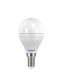 Лампа светодиодная Лампа LED GENERAL GLDEN-G45F-6-230-E14-4500 87x45 625500
