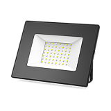 Светодиодный прожектор Gauss LED, 50W, 3800lm, 6500K, 285х283х58мм, IP65, черный