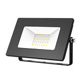 Светодиодный прожектор Gauss LED, 30W, 2190lm, 6500K, 226х236х53мм, IP65, черный