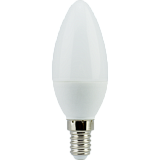 Лампа светодиодная Ecola candle   LED 6,0W 220V E14 2700K свеча (композит) 450lm 101x37