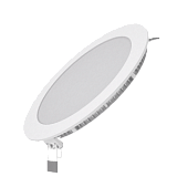 Светильник встраиваемый Gauss LED, 15W, 1100lm, 4100K, Ø170x22мм, IP20, белый Монтажный диаметр 155мм