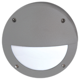 Ecola GX53 LED B4140S светильник накладной IP65 матовый Круг с ресничкой  алюмин. 1*GX53 Серый 145x145x65
