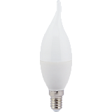 Лампа светодиодная Ecola candle   LED Premium  7,0W 220V E14 2700K свеча на ветру (композит) 130x37