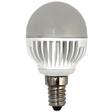 Лампа светодиодная Ecola globe LED 5,4W G45 220V E14 4000K шар 81x45