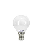 Лампа светодиодная LED GENERAL GLDEN-G45F-5-230-E14-2700 87x45 640300