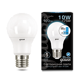Лампа Gauss LED A60 10W E27 920lm 4100K step dimmable 1/10/50 