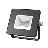 Светодиодный прожектор Gauss LED, 10W, 670lm, 6500K, 118х141х40мм, IP65, черный