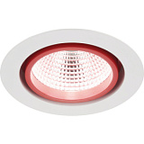 Светильник встраиваемый LUG LUGSTAR PREMIUM LED, 13W, 1245lm, 3000K, 36°, Ra80, Ø192x117мм, IP20, белый/красный 030241.5L01.324